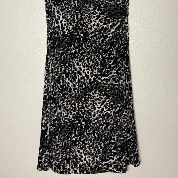 Alfani Isola Ricca Sleeveless Dress Cheetah Swirl Print black,gray,white Medium - Picture 15 of 15